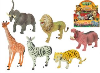 Obrázek z Zvířátka safari plast 15-20cm, 6dr (12) 